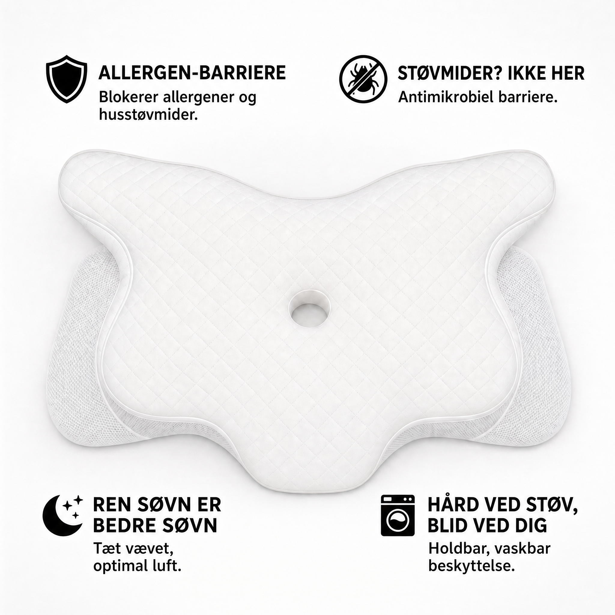 Ergonomic Pillow Anti Dust Cover